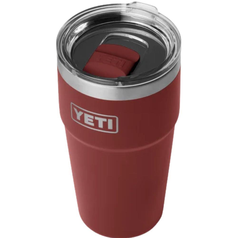 Yeti Rambler 20 oz (591 ml) Stackable Cup With MagSlider Lid (Stag Red) angle