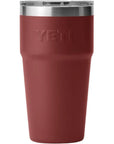 Yeti Rambler 20 oz (591 ml) Stackable Cup With MagSlider Lid (Stag Red) back