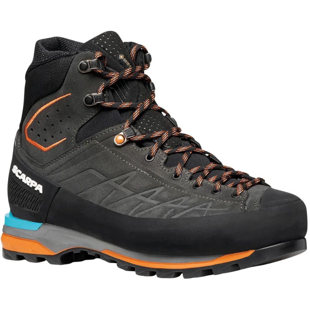 Scarpa Men's Zodiac Tech GTX Mountaineering Boot (Anthracite/Tonic Orange)