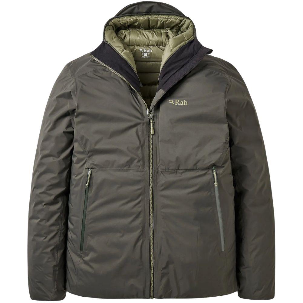 Rab Men's Microlight Shield Waterproof Down Jacket (Dark Army)