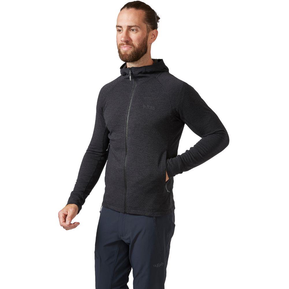 Rab Men's Nexus Hoody (Black) angle