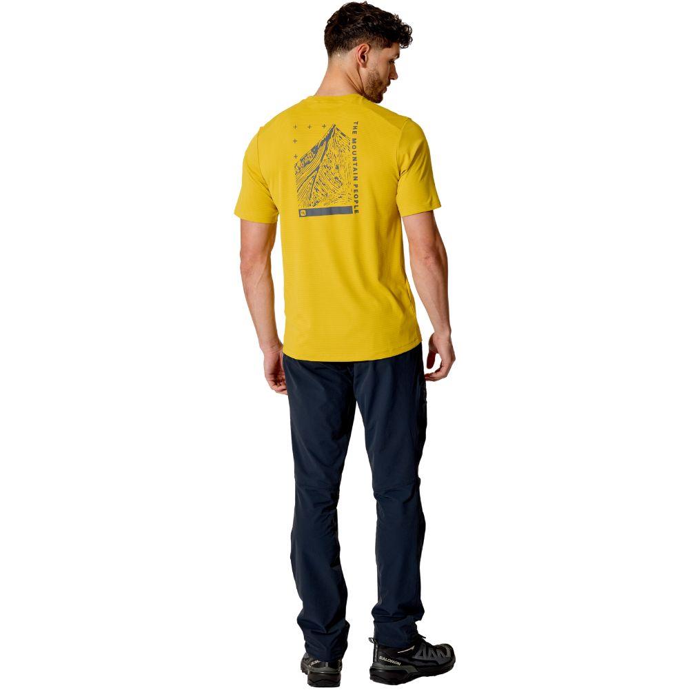 Rab Men's Force Esker Tee (Dark Pollen) man back