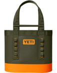 Yeti Camino 35L Carryall Tote Bag (Olive/King Crab Orange)
