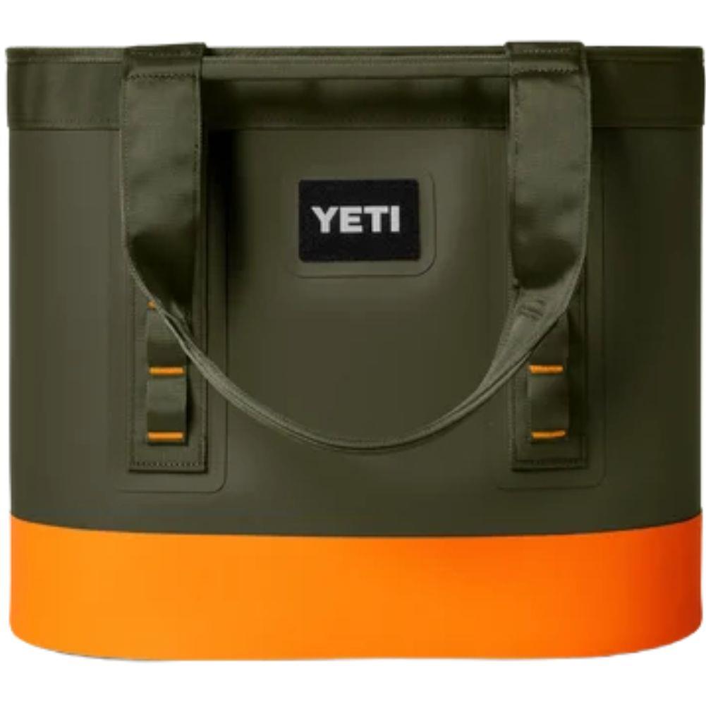 Yeti Camino 35L Carryall Tote Bag (Olive/King Crab Orange) side
