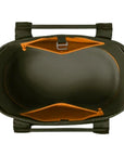 Yeti Camino 35L Carryall Tote Bag (Olive/King Crab Orange)top view