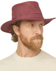 Tilley LTM5 Airflo Sun Hat (Mulberry) man angle