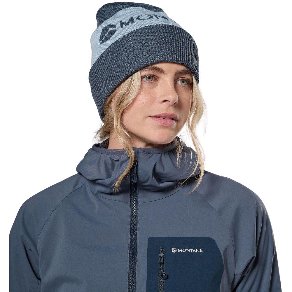 Montane Logo Cuffed Beanie Hat (Dark Sky) front