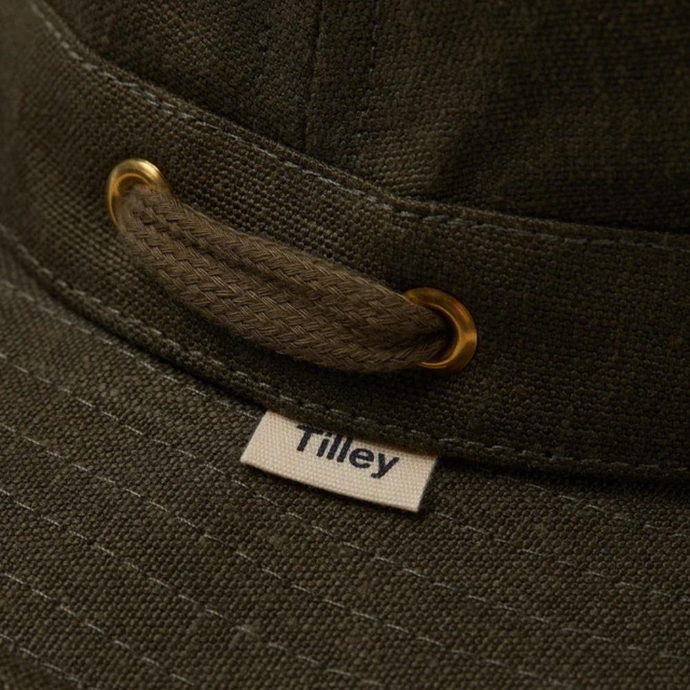Tilly T5 Adventure Hemp Hat (Olive) tag