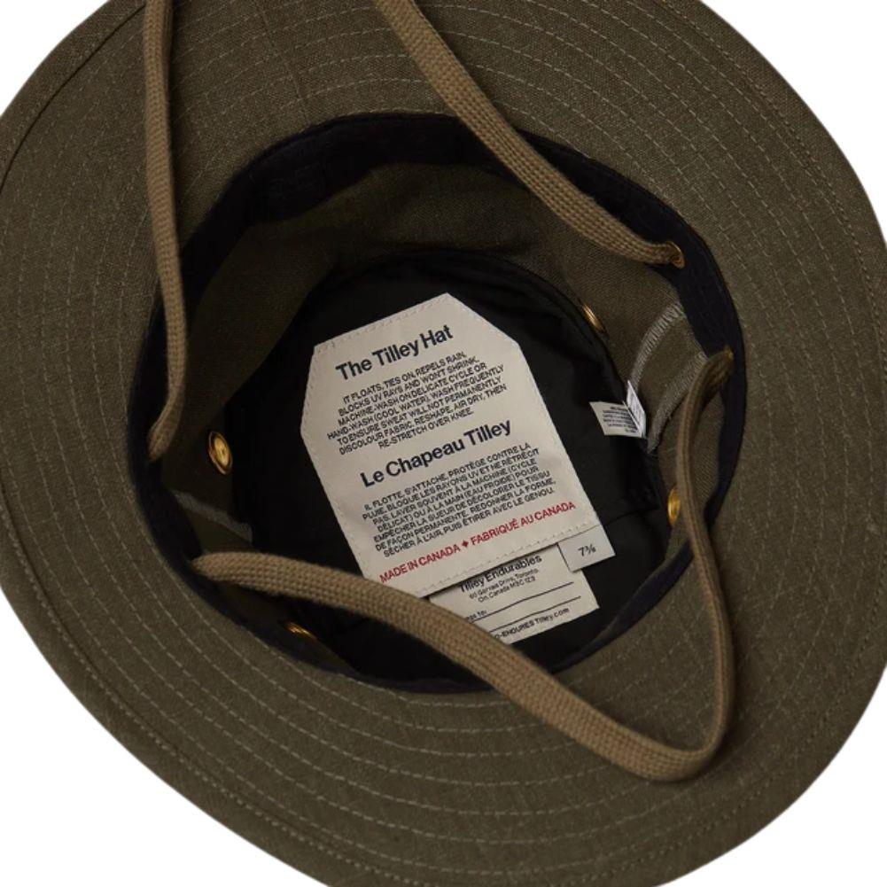 Tilly T5 Adventure Hemp Hat (Olive) inner