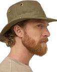 Tilly T5 Adventure Hemp Hat (Olive) side