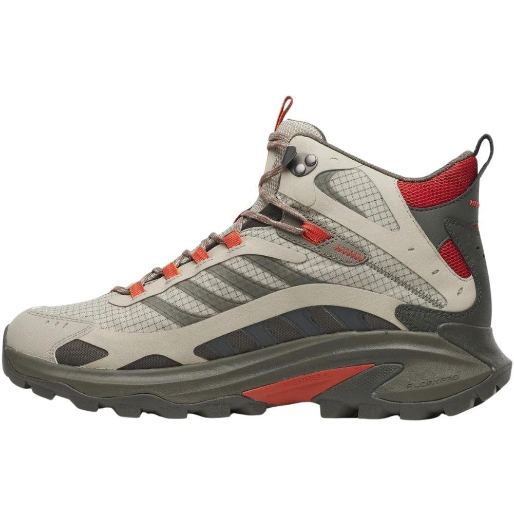 Merrell Men's Moab Speed 2 Mid GORE-TEX Hiking Boot (Diorite/Ember) left