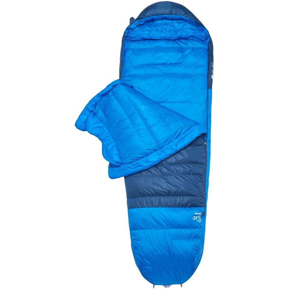 Rab Ascent Down Sleeping Bag (-24°C) Long - Left Zip (Tempest Blue/Maya Blue)