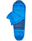 Rab Ascent Down Sleeping Bag (-24°C) Long - Left Zip (Tempest Blue/Maya Blue)