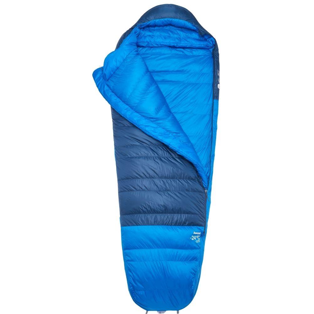 Rab Ascent Down Sleeping Bag (-24°C) Long - Left Zip (Tempest Blue/Maya Blue)