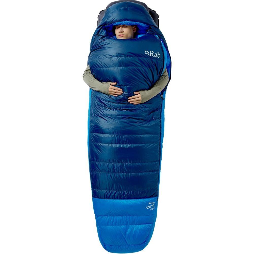Rab Ascent Down Sleeping Bag (-24°C) Long - Left Zip (Tempest Blue/Maya Blue)