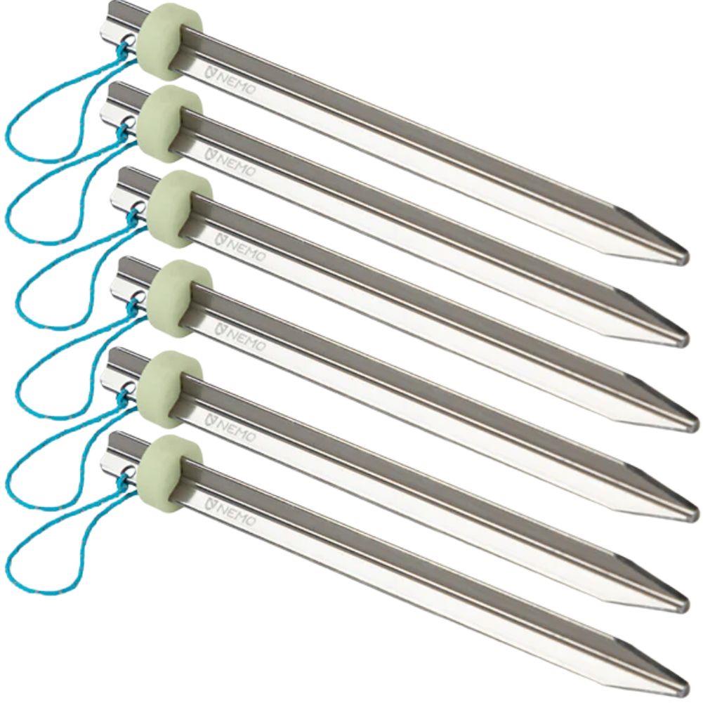 Nemo Equipment Sweepstake Lightweight Tent Stakes six