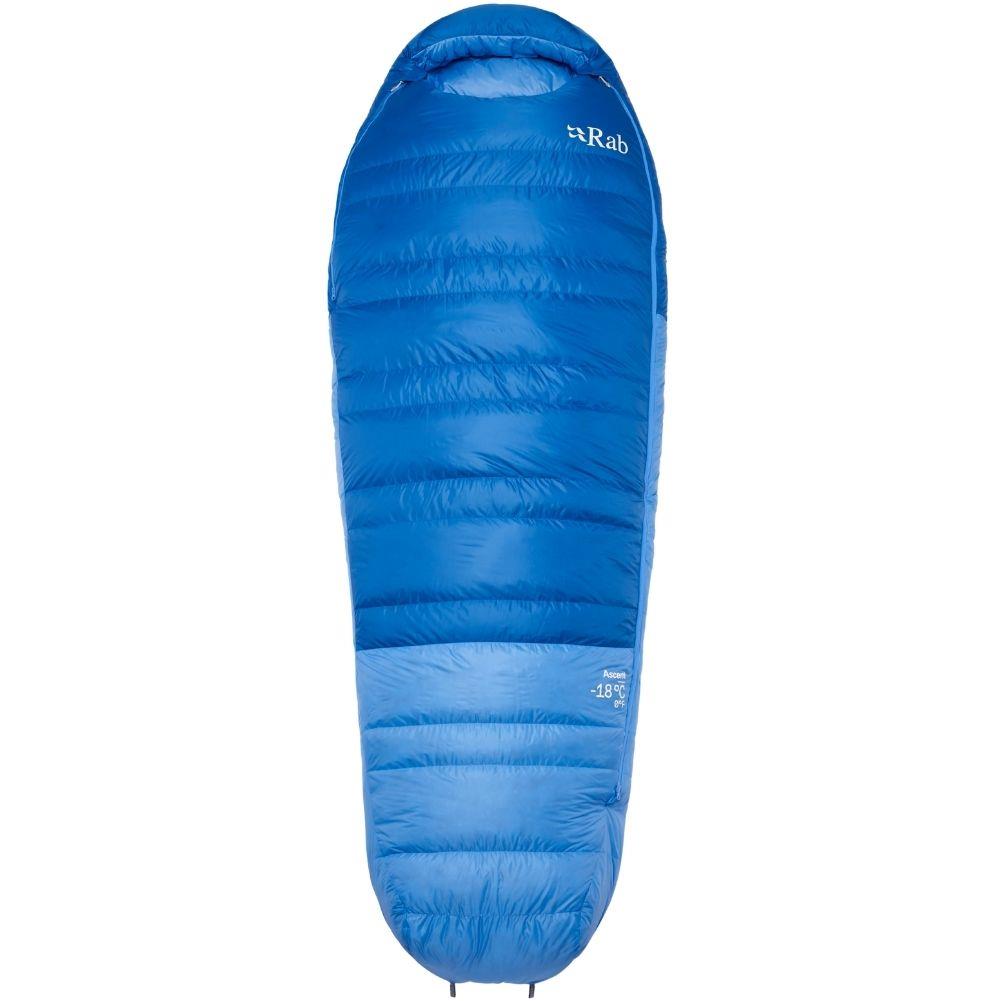 Rab Women's Ascent Down Sleeping Bag (-18°C) - Regular - Right Zip (Dark Bluebird/Bluebird)