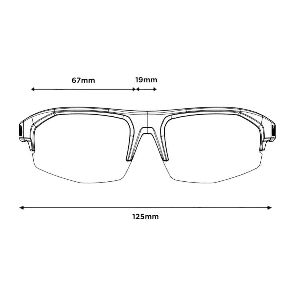 Bollé Bolt 2.0 Sunglasses - Small (Black Matte/Phantom Brown Gun Photochromic) Sizes