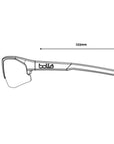 Bollé Bolt 2.0 Sunglasses - Small (Black Matte/Phantom Brown Gun Photochromic) Side