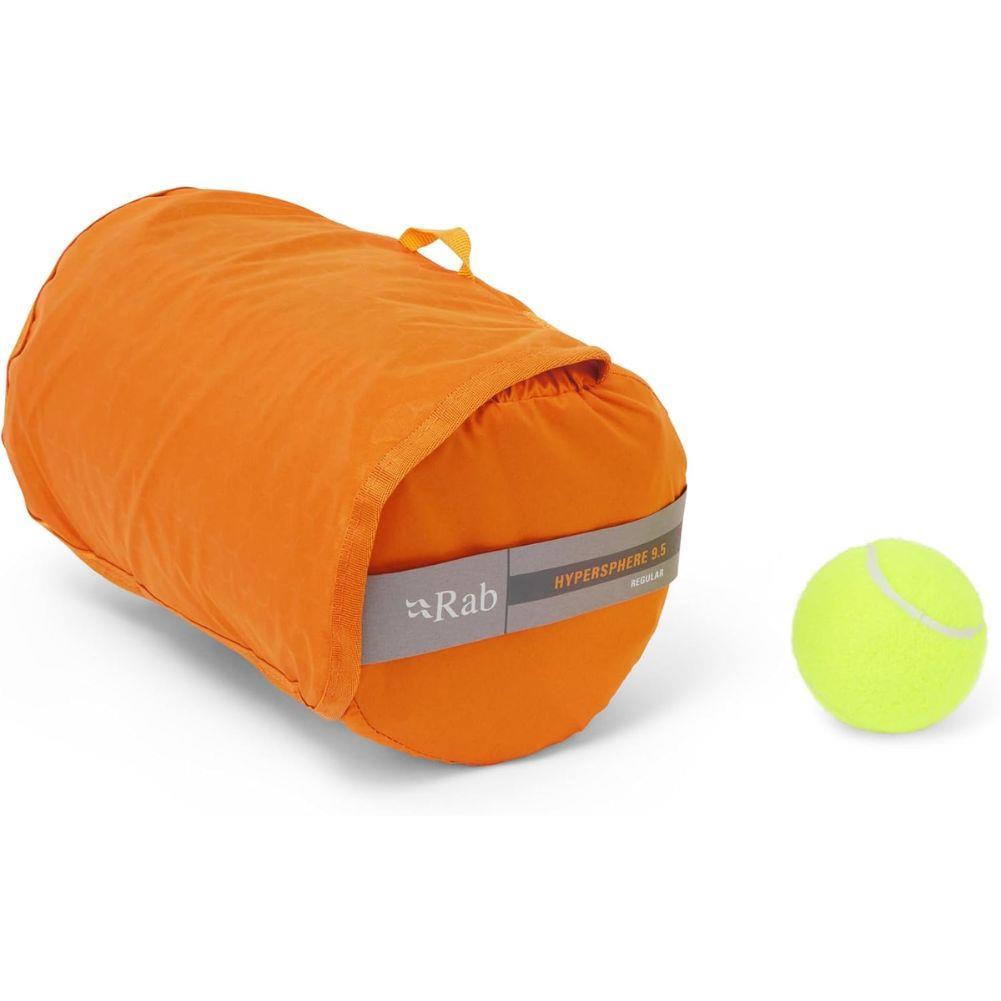 Rab Hypersphere 9.5 Down Sleep Mat - Long Wide (Marmalade) ball