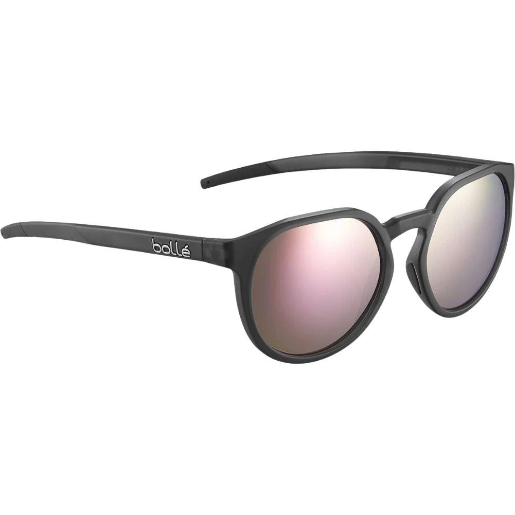 Bollé Merit Sunglasses - Small (Black Crystal Matte/Brown Pink Polarised) Side