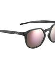 Bollé Merit Sunglasses - Small (Black Crystal Matte/Brown Pink Polarised) Side