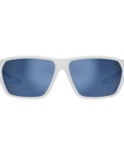 Bollé Airfin Sunglasses - Small/Medium (White Matte Grey/Volt+ Offshore Polarised) Front