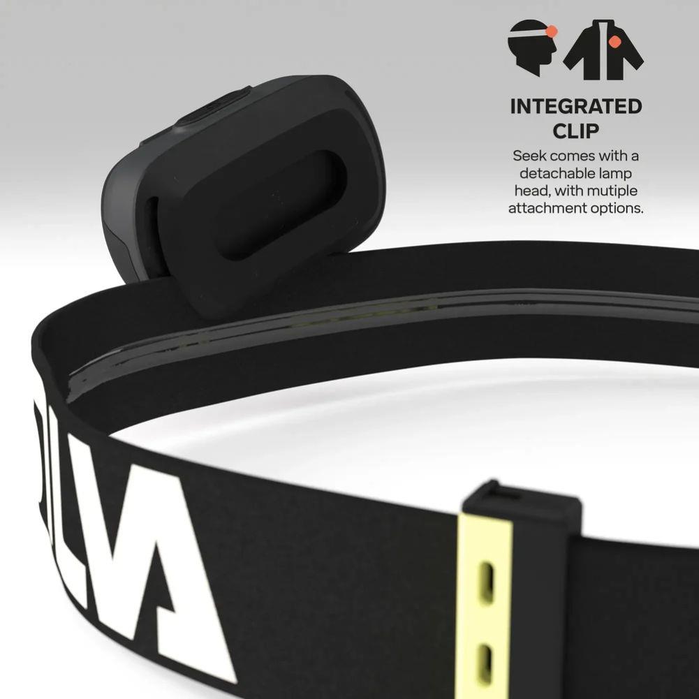 Silva Seek 600 Rechargeable Headtorch (Midnight) clip