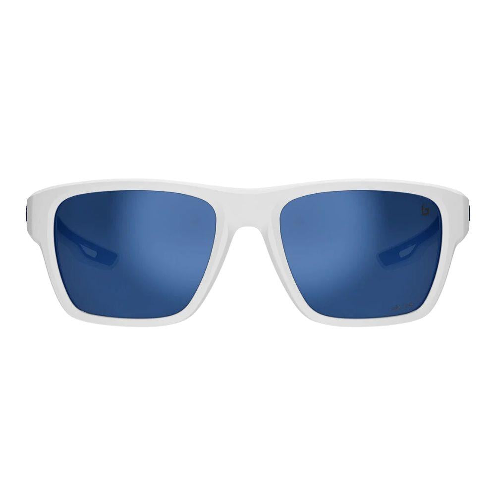 Bollé Airdrift Sunglasses - Medium (White Matte Navy/Volt+Offshore Polarised) Front