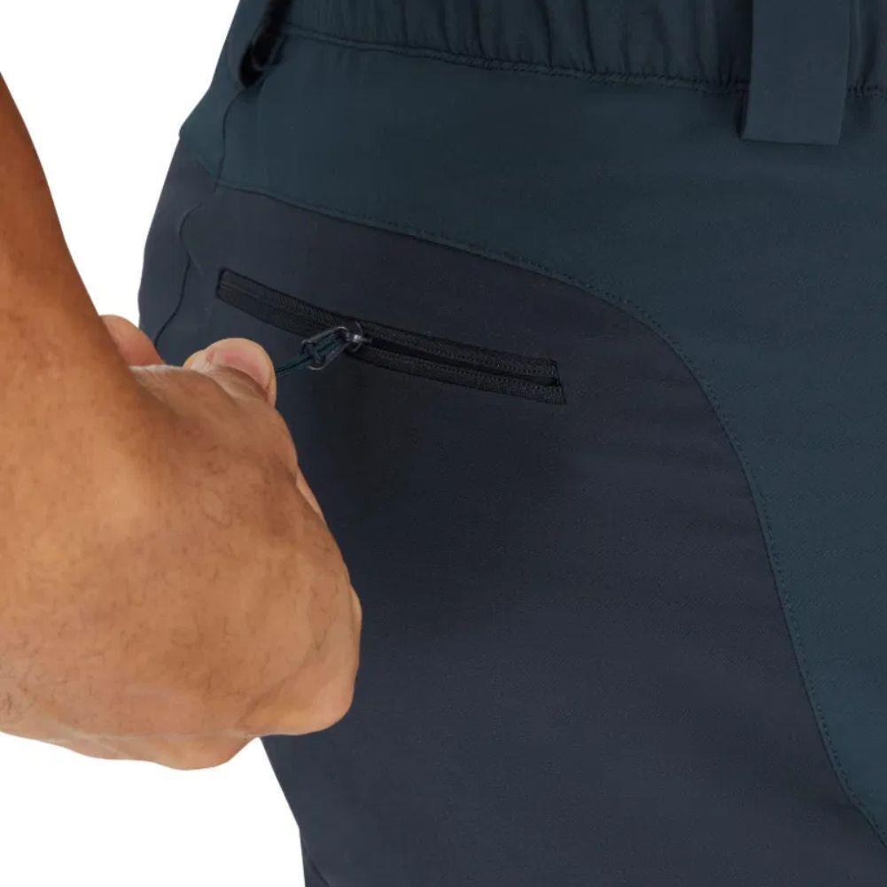 Rab Men's Torque Mountain Shorts - 8" (Tempest Blue/Deep Ink) zip