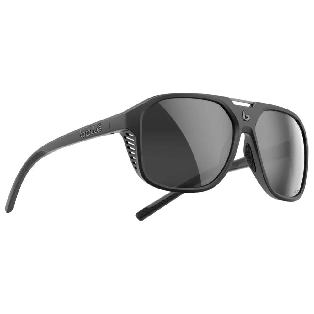 Bollé Arcadia Sunglasses - Large (Black Matte/Volt+ Cold White Polarised) Side