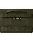 Yeti Sidekick Dry 3L Waterproof Gear Case (Olive/King Crab Orange) back