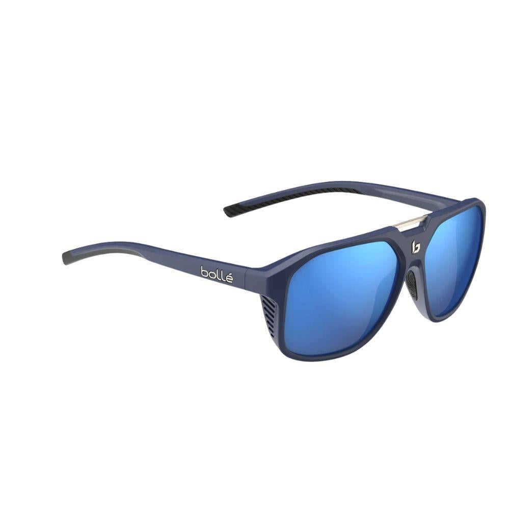 Bollé Arcadia Sunglasses - Large (Dark Blue Matte/Volt+Offshore Polarised)