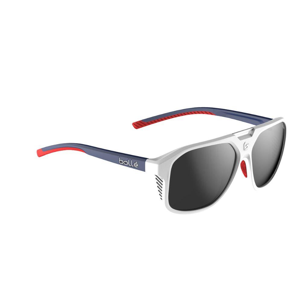 Bollé Arcadia Sunglasses - Large (White Blue Red Matte/TNS Gun) Side