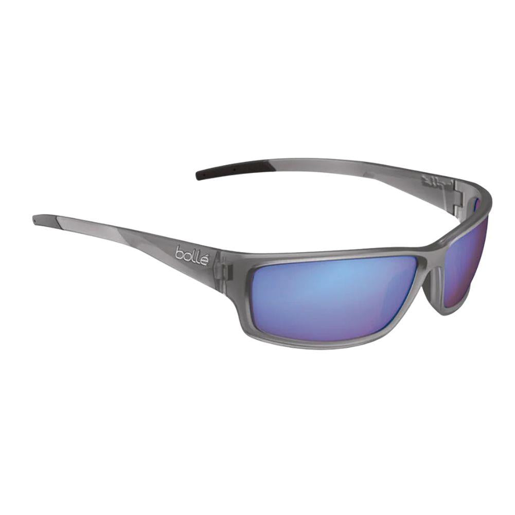 Bollé Cerber Sunglasses - Medium/Large (Grey Crystal Matte/Brown Blue) Side