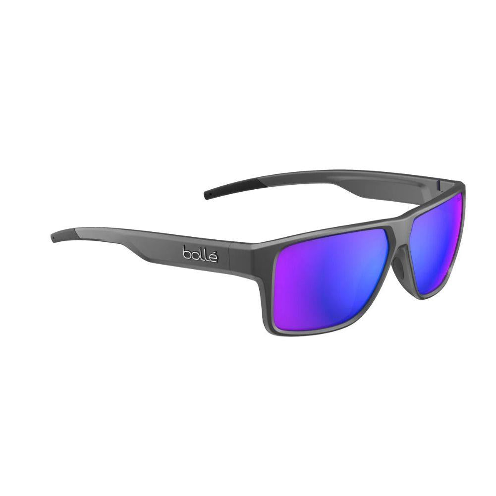 Bollé Temper Sunglasses (Titanium Matte/Volt+Ultraviolet Polarised) SIde