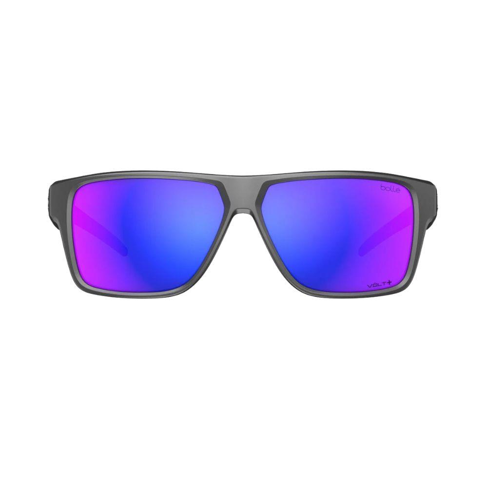 Bollé Temper Sunglasses (Titanium Matte/Volt+Ultraviolet Polarised) Front