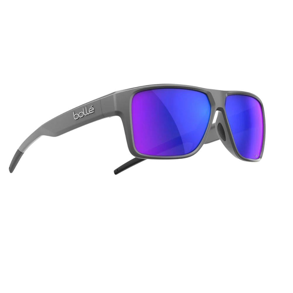 Bollé Temper Sunglasses (Titanium Matte/Volt+Ultraviolet Polarised) Other SIde