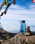Lifeventure Tritan Flask 1 Litre Water Bottle (Navy) rocks