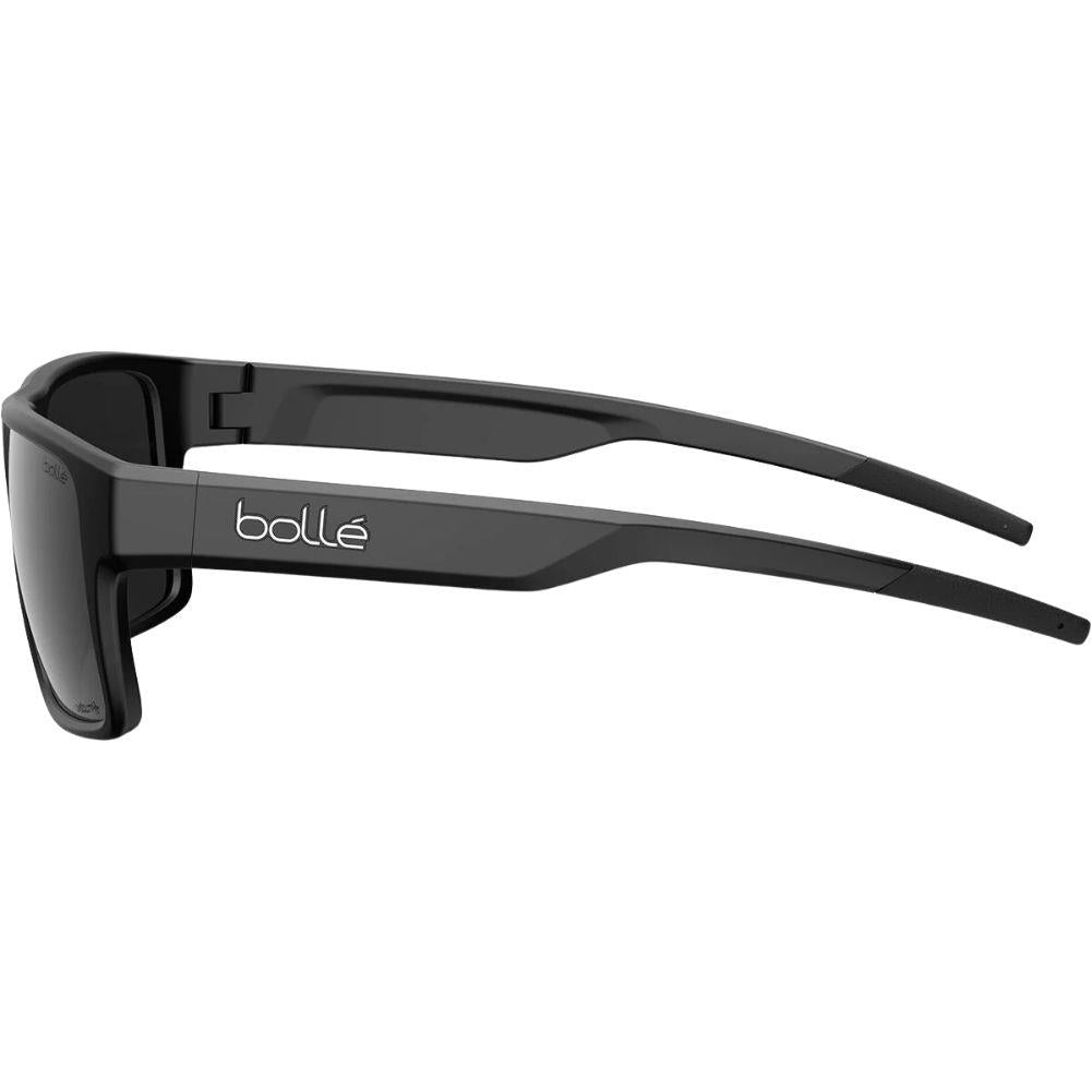Bollé Temper Sunglasses (Black Matte/Volt+Gun Polarised) Front Side