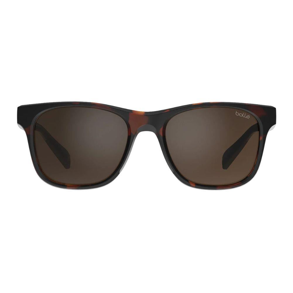 Bollé Esteem Sunglasses - Medium (Dark Tortoise Matte/Brown Polarised) Front