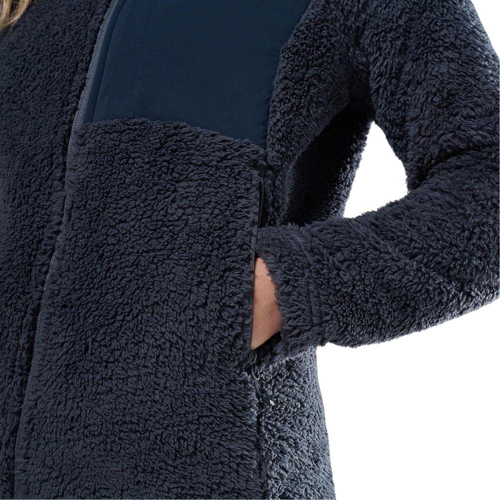 Montane Women's Caldus XT 2.0 Hooded Fleece Jacket (Dark Sky) habnd pocket