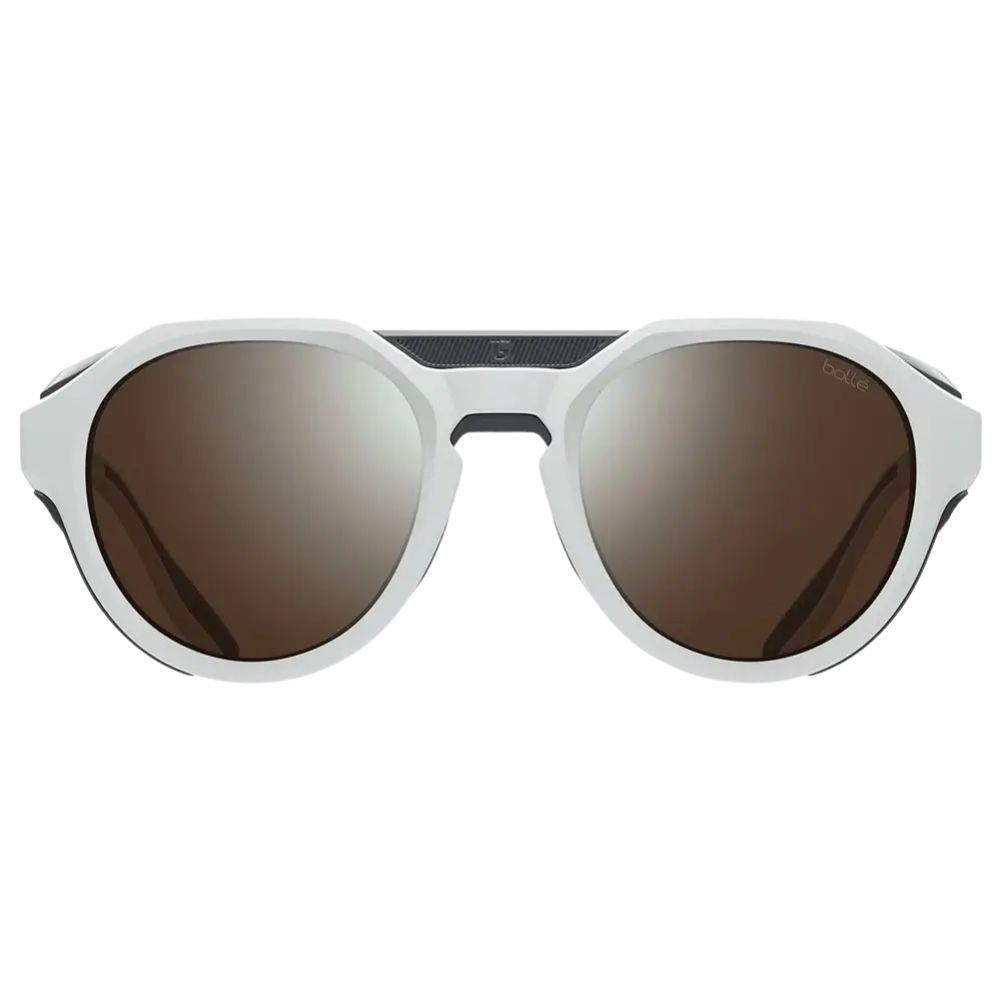 Bollé Ascender Sunglasses -  Medium (White Matte/Solace4 Brown Gun) Front