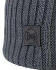 Buff Knitted Beanie (Rutger Iron Grey) Close