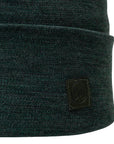 Buff Merino Heavyweight Beanie (Solid Forest) Close