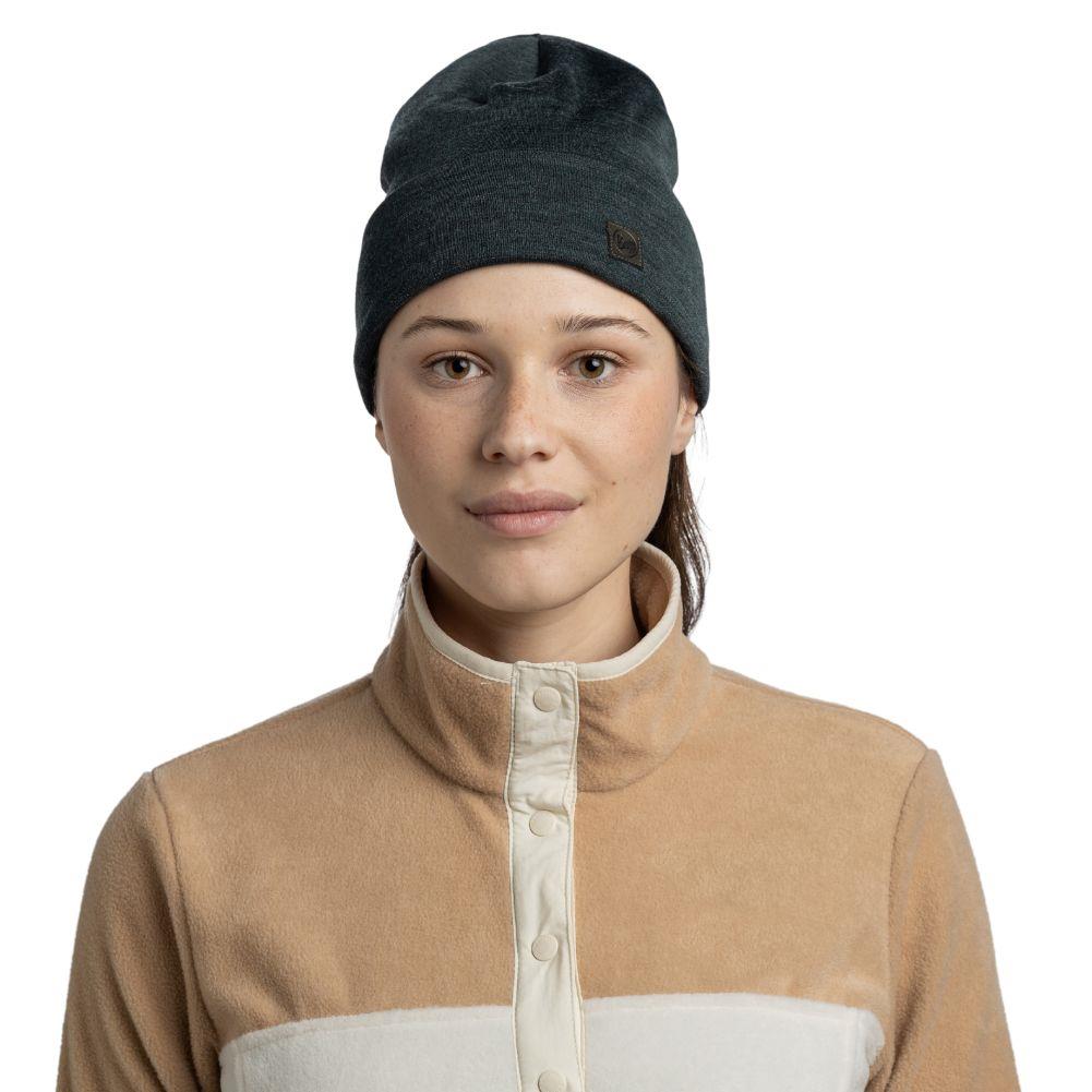 Buff Merino Heavyweight Beanie (Solid Forest) Full