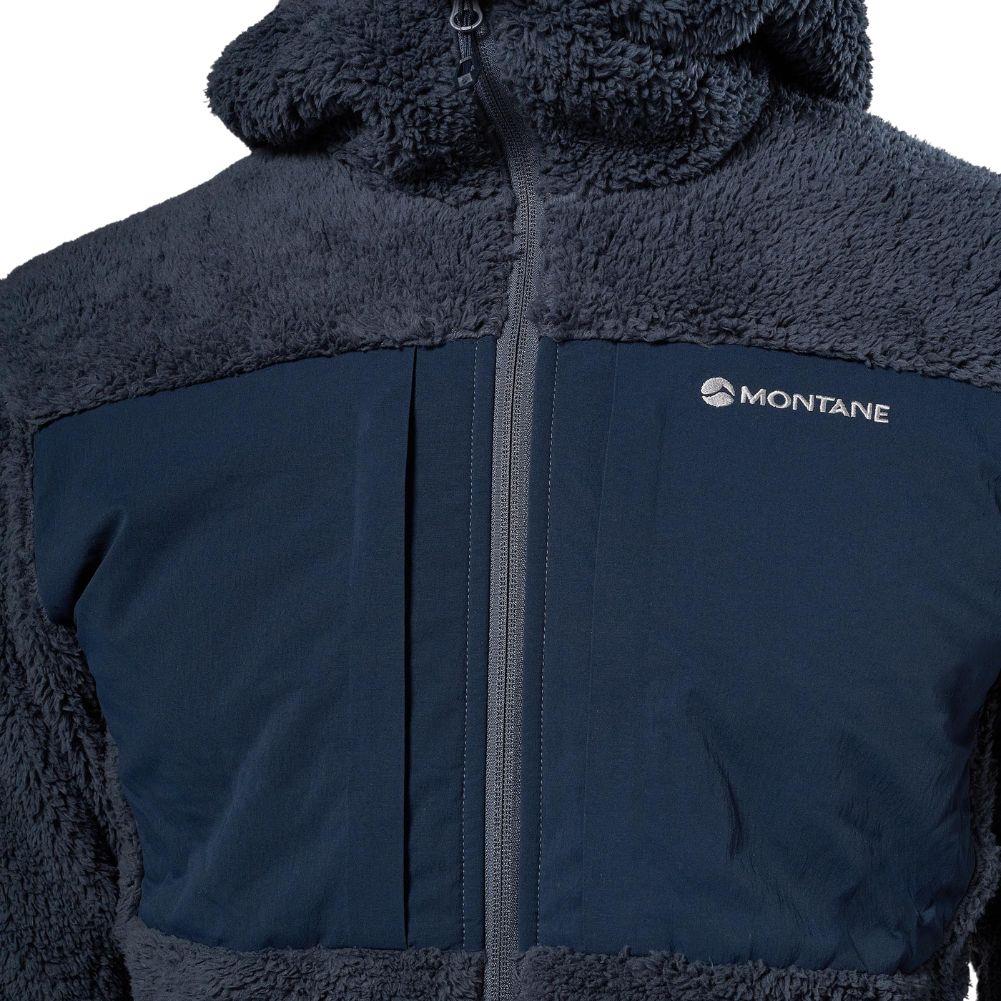Montane Men's Caldus XT 2.0 Hooded Fleece Jacket (Dark Sky) Close 