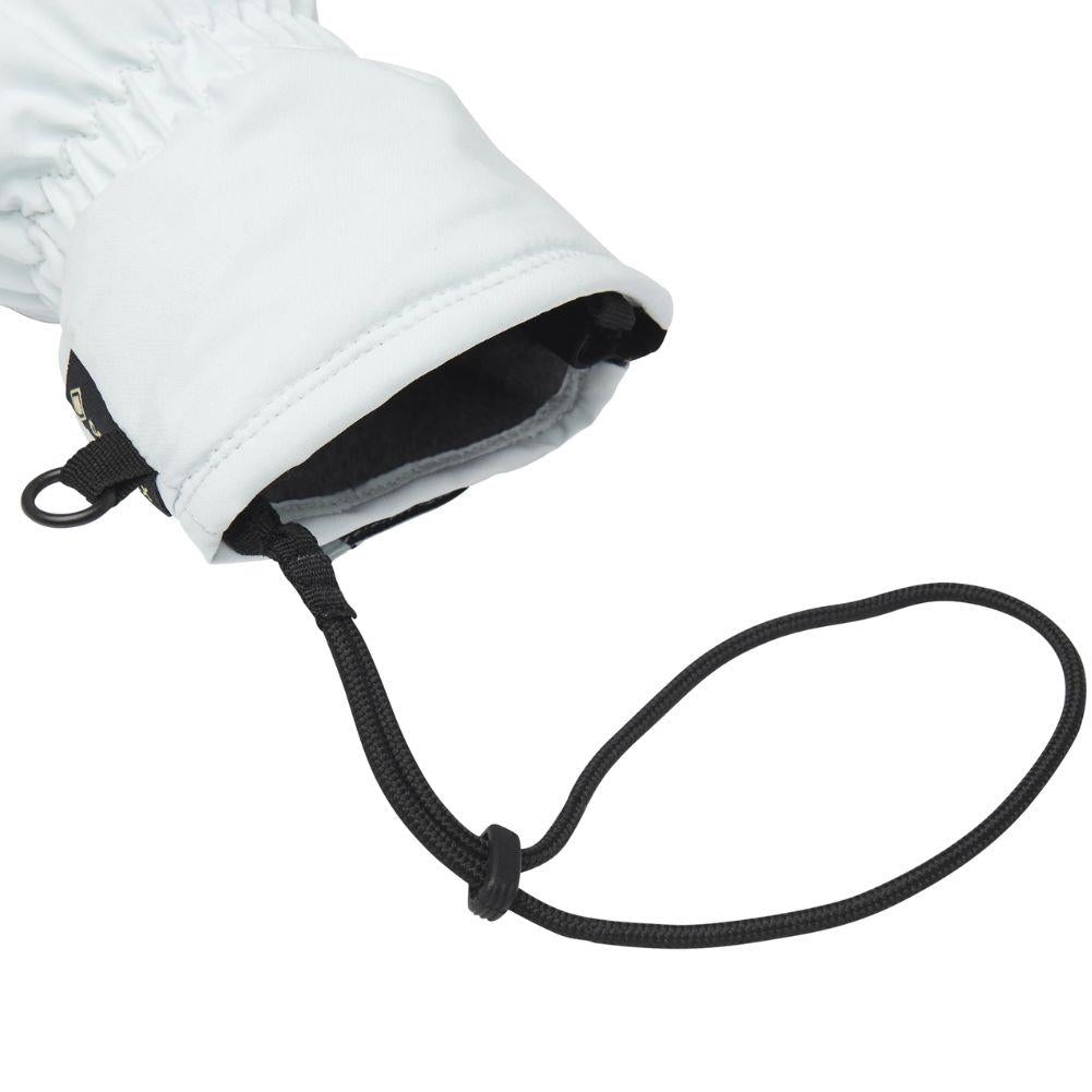 Black Diamond Women's Mission Mx Mitts (Charcoal/Belay Blue) strap
