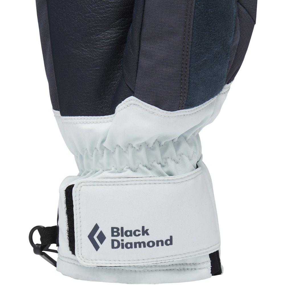 Black Diamond Women's Mission Mx Mitts (Charcoal/Belay Blue) logo