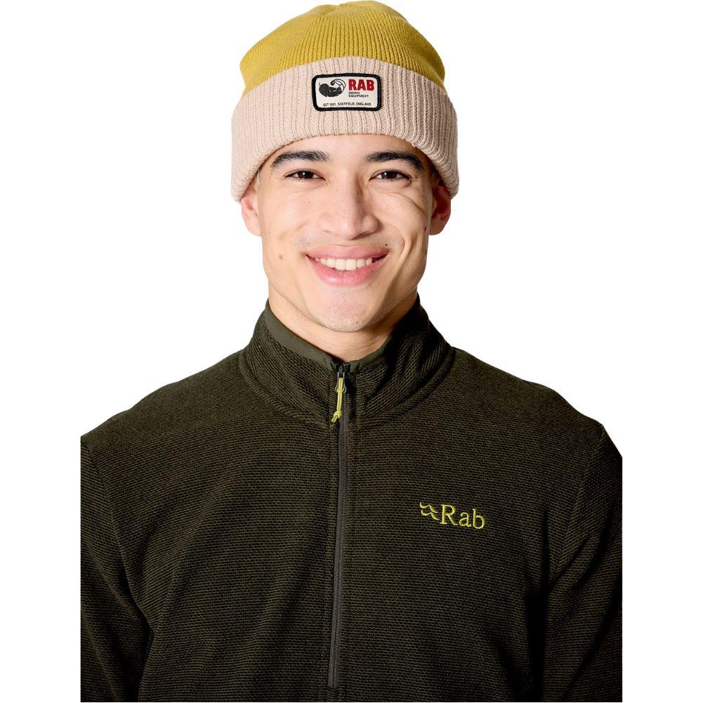 Rab Essential Beanie (Dark Pollen/Pebble) front